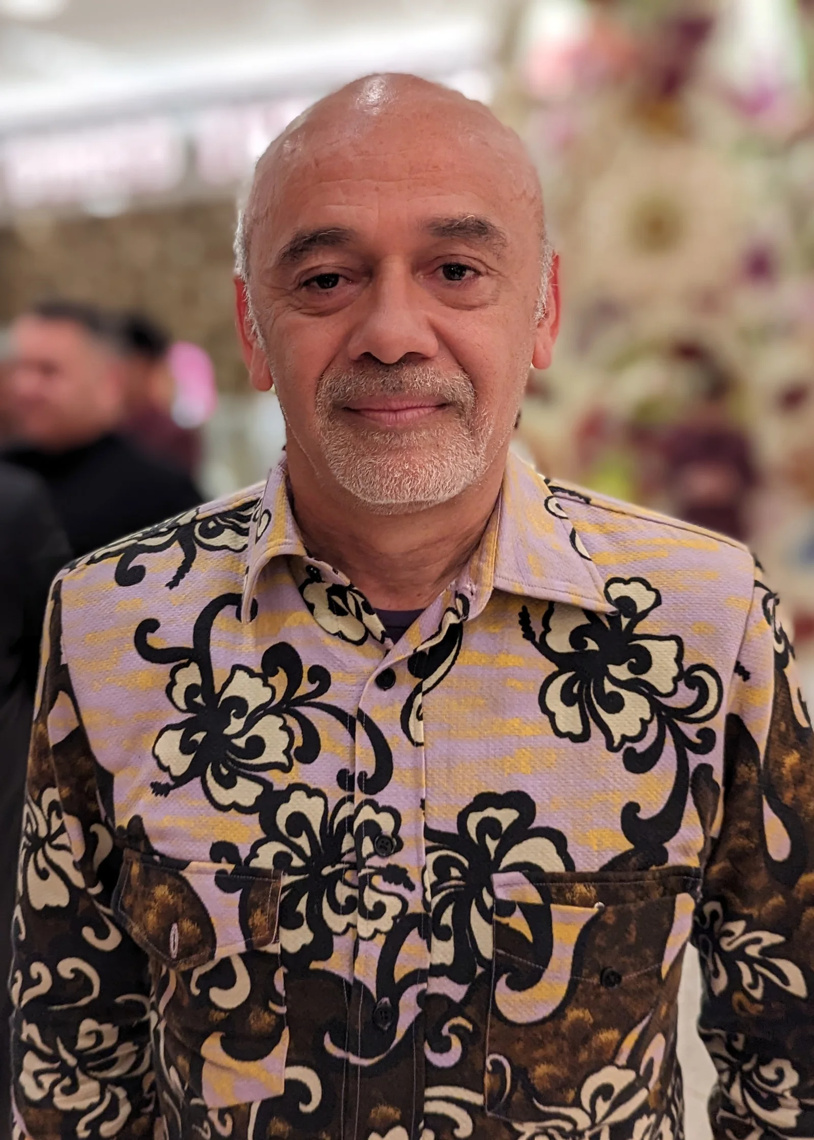 Christian Louboutin, the French shoe designer famous for the red-lacquered sole.