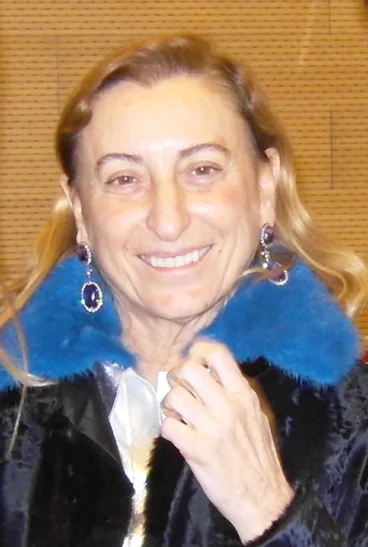 Miuccia Prada, head designer of Prada and founder of Miu Miu.