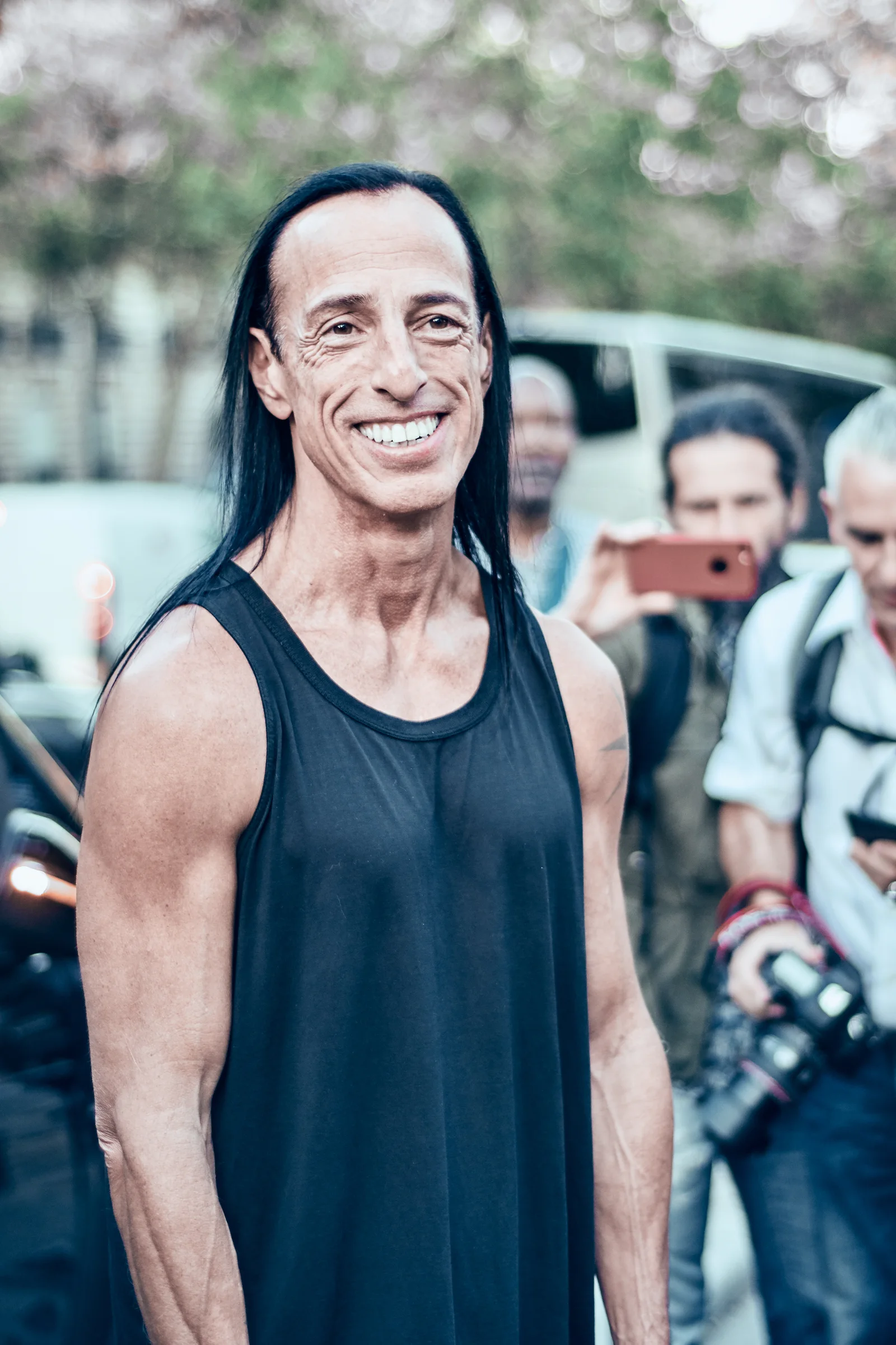 Rick Owens, the American designer behind Paris-based dark glamour label Rick Owens.