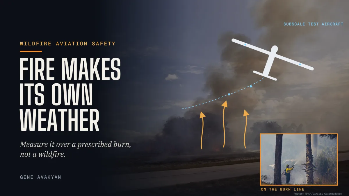 UAVs are the perfect test vehicles to test the dangerous air currents created by wildfires.